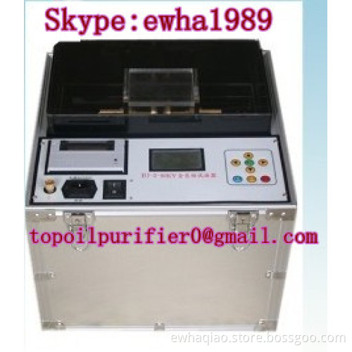 Low cost transformer oil tester to testing of the dielectric strength and withstsnds volatge